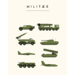 Citatplakat Plakat - Børneplakat - Militær - A3