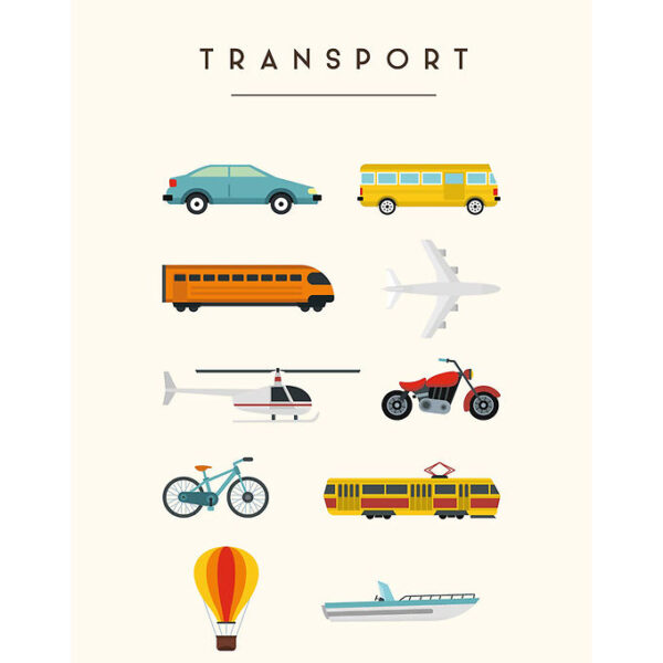 Citatplakat Plakat - Børneplakat - Transport - A3