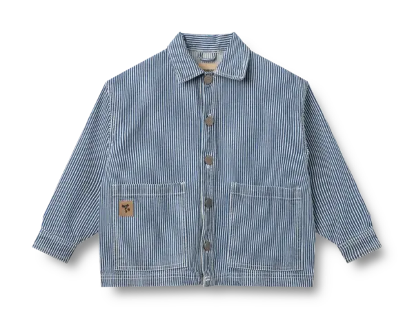 Cole Skjortejakke - Denim Stripe - 110