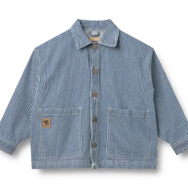 Cole Skjortejakke - Denim Stripe - 110