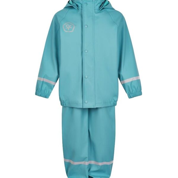 Color Kids Regntøj m. Seler - PU - Delphinium Blue