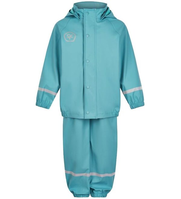 Color Kids Regntøj m. Seler - PU - Delphinium Blue