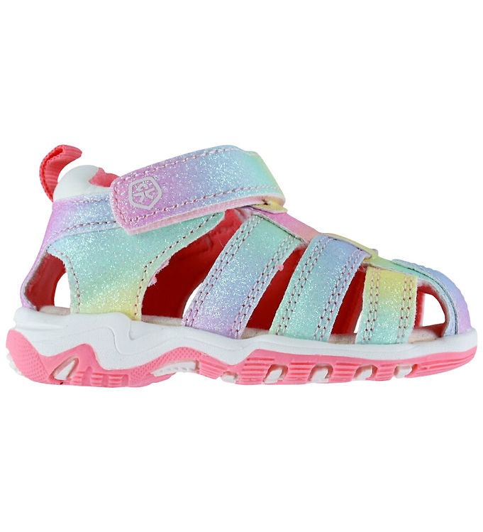 Color Kids Sandaler - Pink Lemonade m. Glitter