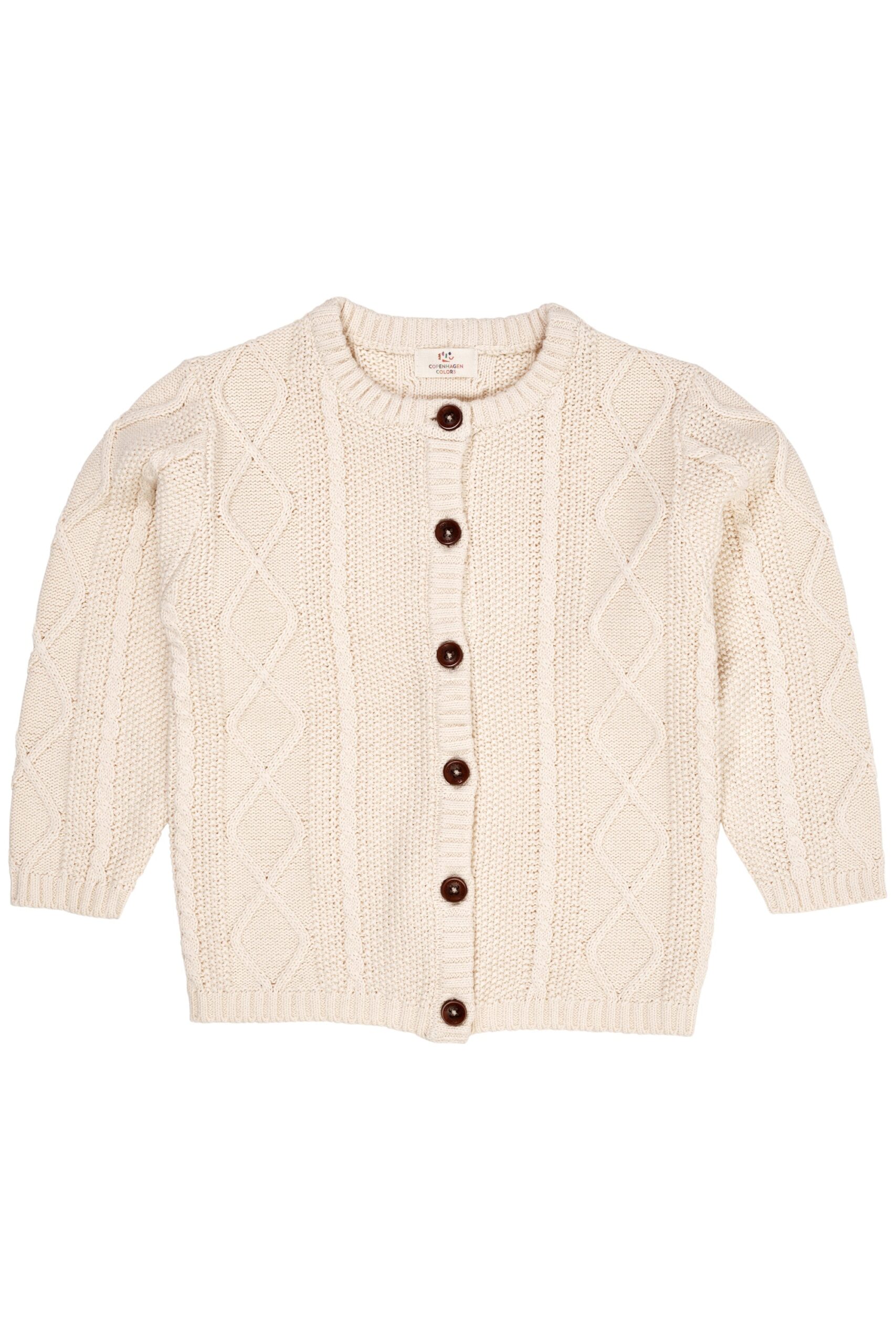 Copenhagen Colors Strik Cardigan - Cream - 50 cm