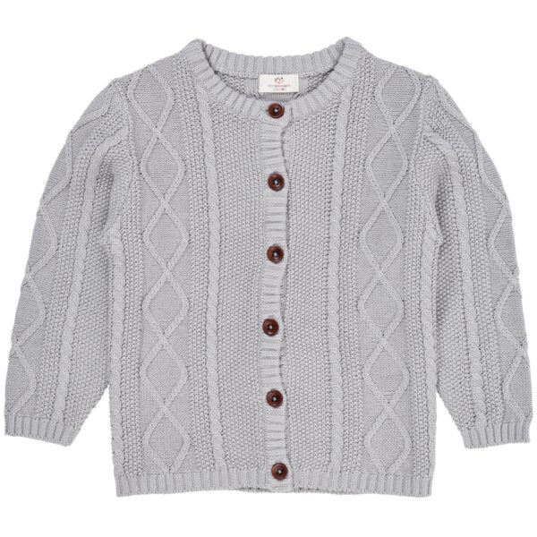 Copenhagen Colors Strik Cardigan - Dusty Blue - 50 cm