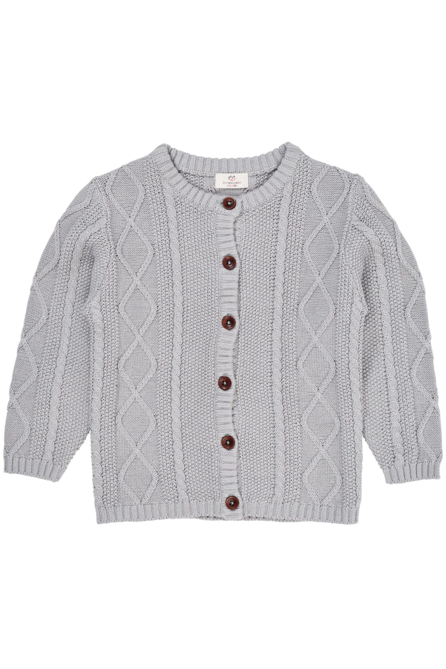 Copenhagen Colors Strik Cardigan - Dusty Blue - 50 cm