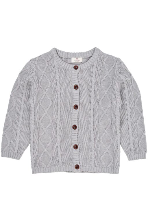 Copenhagen Colors Strik Cardigan - Dusty Blue - 50 cm