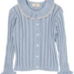 Copenhagen Colors Strik Cardigan - Dusty Blue - 80 cm