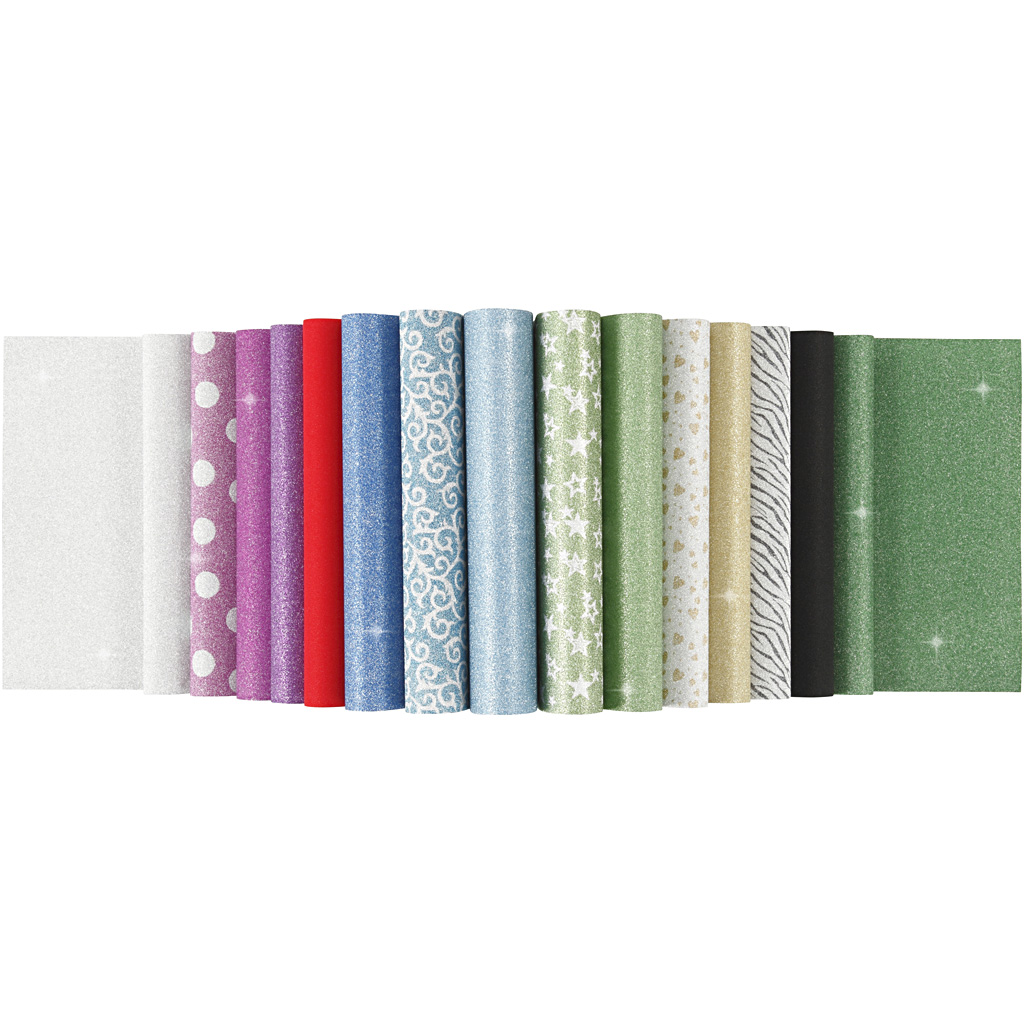 Creativ Company | Glitterpapir A4, 30 ark