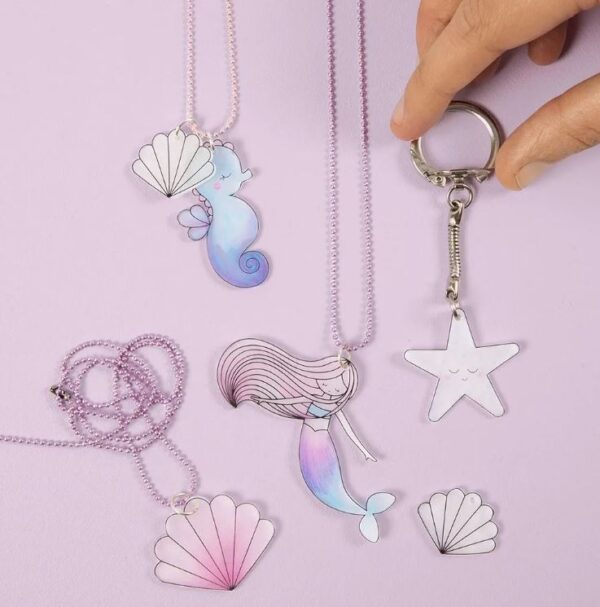 Creativ Company | Krympeplast m. motiver - Havfrue, 4 ark