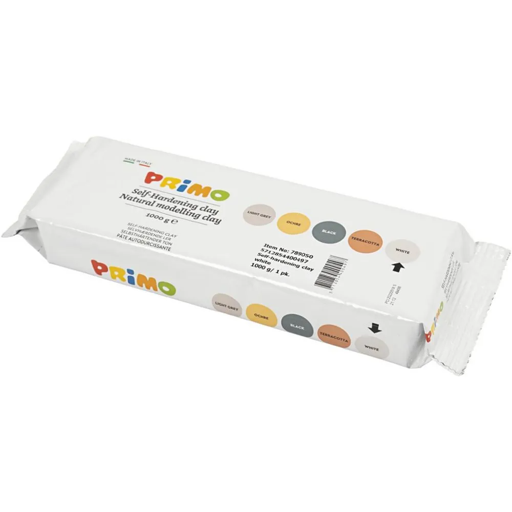 Creativ Company | Selvhærdende ler - Hvid, 1 kg.