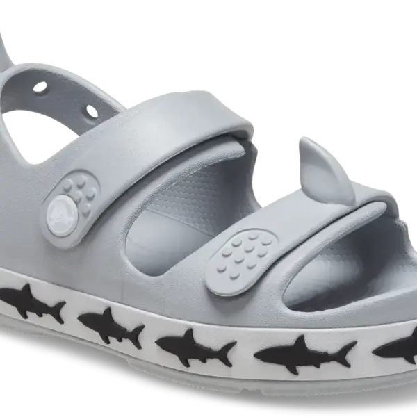 Crocband Cruiser Shark Sandal - LIGHT GREY - 25/26 Crocband Cruiser Shark Sandal - LIGHT GREY - 25/26