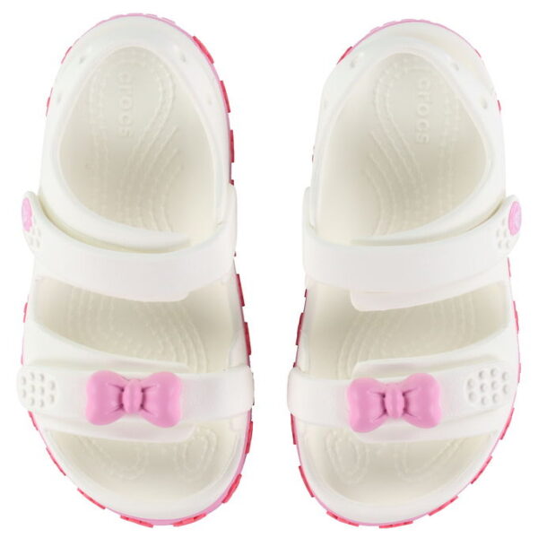 Crocs Sandal - Crocband Cruiser Pet Sandal T - Hvid/Pink Tweed Crocs Sandal - Crocband Cruiser Pet Sandal T - Hvid/Pink Tweed