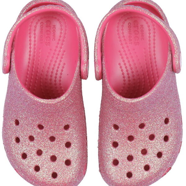 Crocs Sandaler - Classic Glitter T - Dragon Fruit