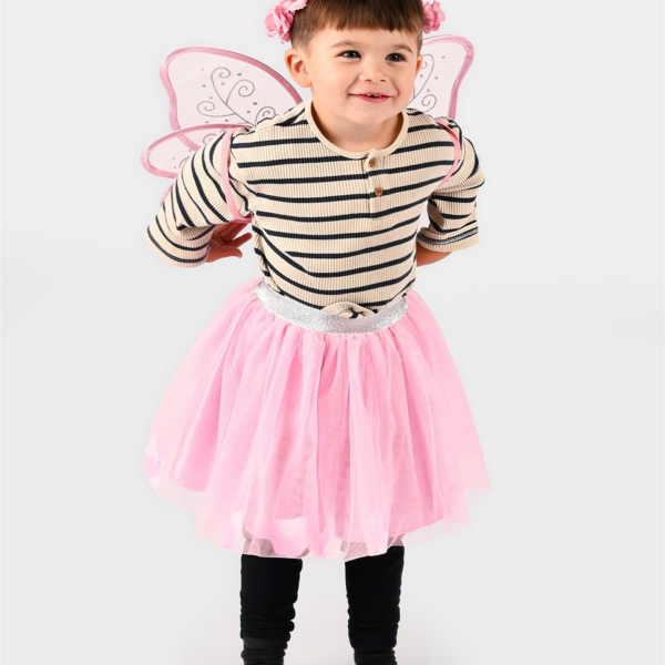 Den Goda Fen | Skørt & vinger - Pink, Str. 2-4 år