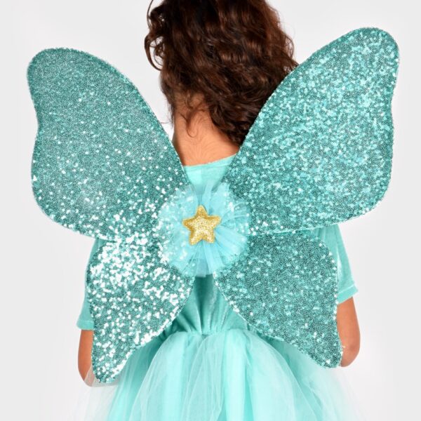 Den Goda Fen | Vingesæt m. pailletter - Mintgrøn