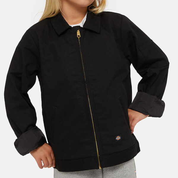 Dickies Jakke m. Fleece - Cropped - Eisenhower - Sort
