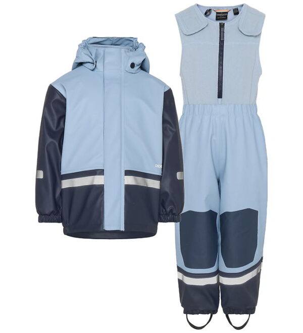 Didriksons Regntøj m. Fleece - Boardman - PU - Cloud Blue