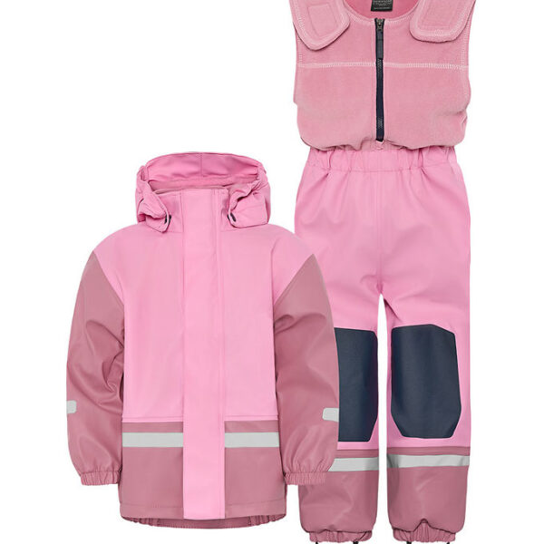 Didriksons Regntøj m. Fleece - PU - Boardman - Light Heather Pin