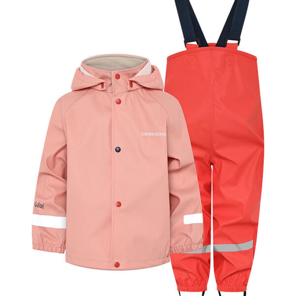 Didriksons Regntøj m. Seler - PU - Slaskeman - Powder Peach