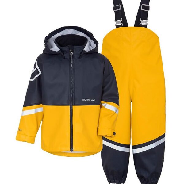 Didriksons Regntøj m. Seler - Waterman - Oat Yellow/Navy