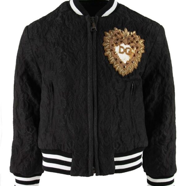 Dolce & Gabbana Bomberjakke - Sort Blonde m. Patch