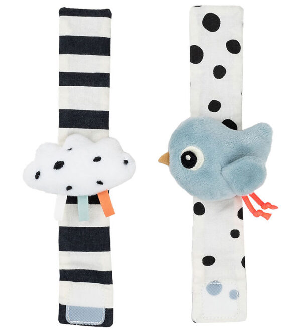 Done By Deer Håndledsranglesæt - 2-pak - Happy Clouds - Blå Done By Deer Håndledsranglesæt - 2-pak - Happy Clouds - Blå