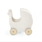 Dukkevogn i træ, classic white