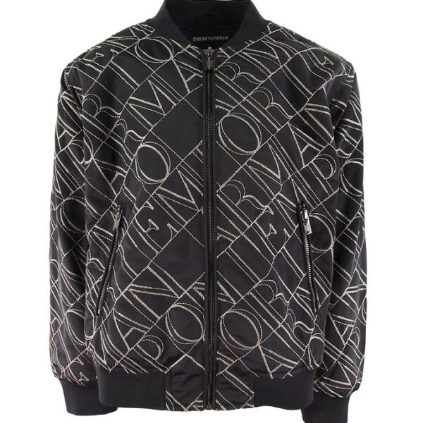 Emporio Armani Jakke - Navy m. Broderi Emporio Armani Jakke - Navy m. Broderi