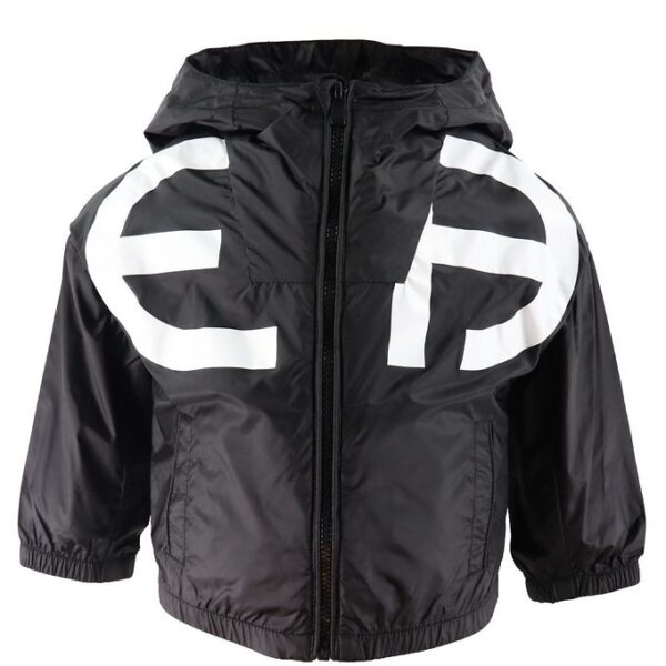 Emporio Armani Jakke - Sort m. Hvid Emporio Armani Jakke - Sort m. Hvid
