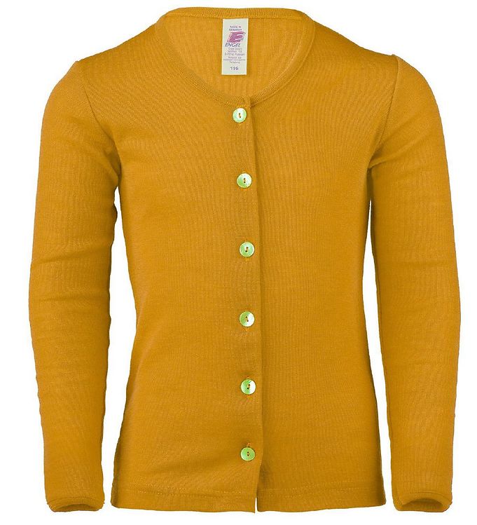 Engel Cardigan - Uld/Silke - Safran