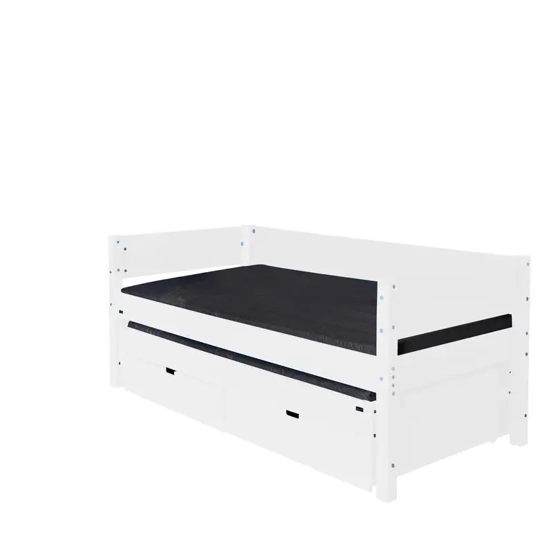 Enkeltseng Luna Med Skuffer og Udtræksseng