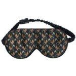 Fan Palm Sovemaske - Silke - Black Hummingbird