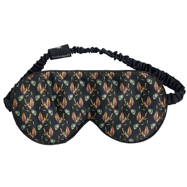 Fan Palm Sovemaske - Silke - Black Hummingbird