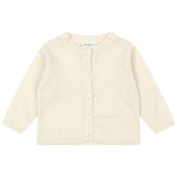 Fanga Fontana Cardigan - Strik - Venti Pointelle - Antique White