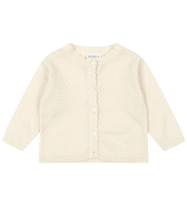 Fanga Fontana Cardigan - Strik - Venti Pointelle - Antique White