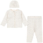 Fanga Fontana Sæt - Cardigan/Leggings/Hue - Bello - Punto Blu