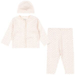 Fanga Fontana Sæt - Cardigan/Leggings/Hue - Bello - Punto Rosa