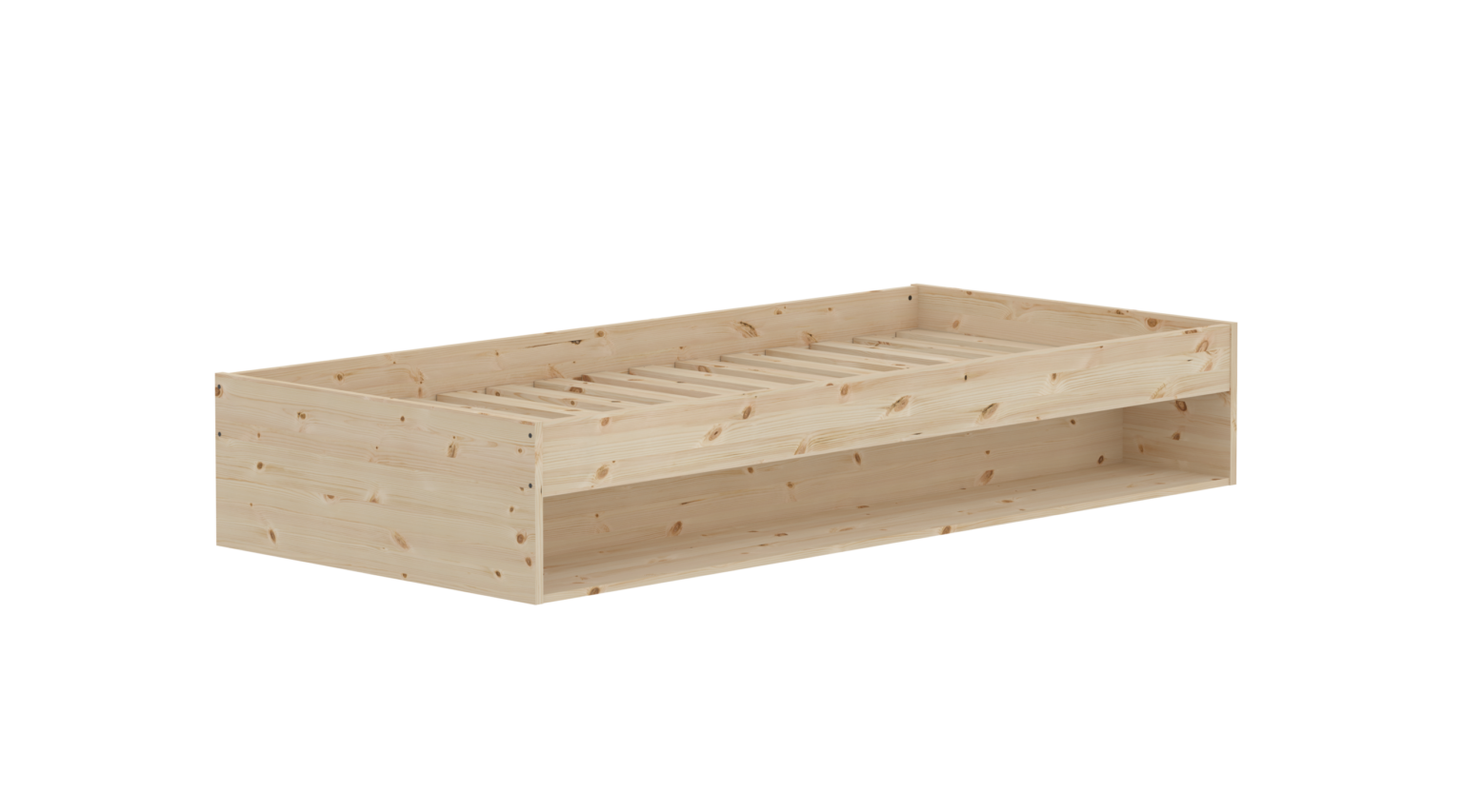 Flexa Grow Gulvseng Med Hylde - 94,6x204cm