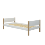 Flexa Nor Enkeltseng 90x200 cm - Hvid/eg