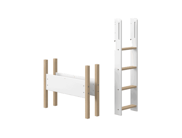 Flexa Nor Lige Stige og Ben - Hvid/eg