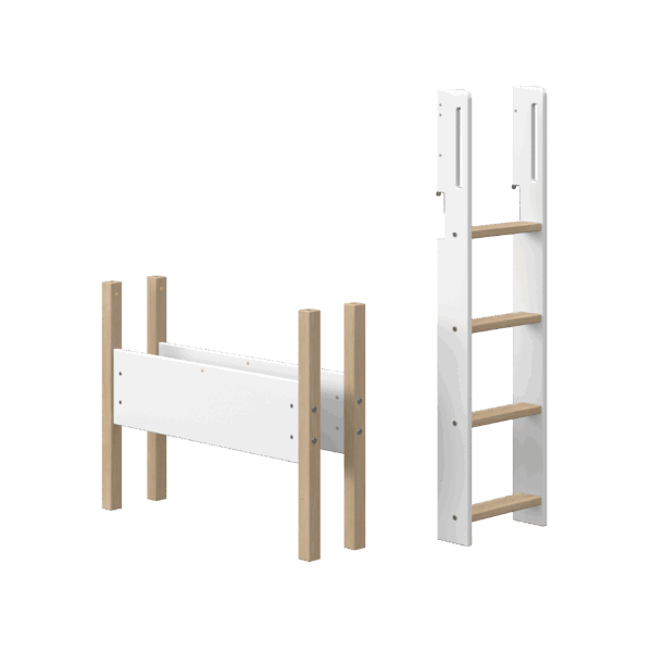 Flexa Nor Lige Stige og Ben - Hvid/eg