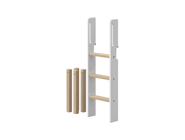 Flexa Nor Lige Stige og Forlængerstykker - Hvid/eg