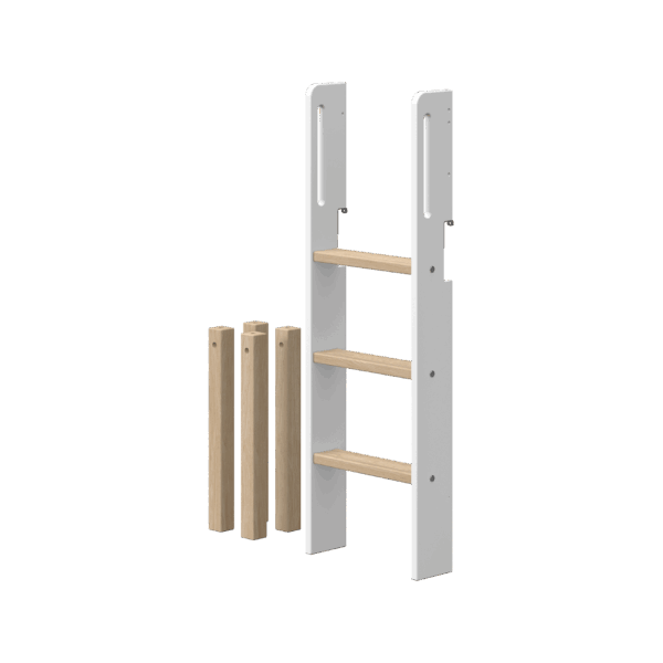 Flexa Nor Lige Stige og Forlængerstykker - Hvid/eg