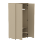 Flexa Saga Garderobeskab 200x100x55 Oat Riller/oat Ben og Greb