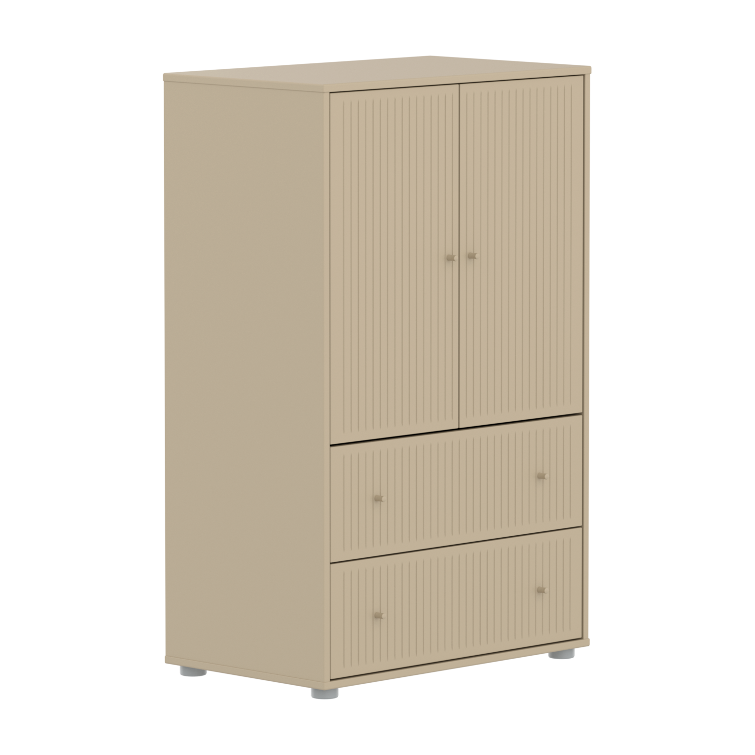 Flexa Saga Skab 120x75,5x45 Oat Riller/oat Greb