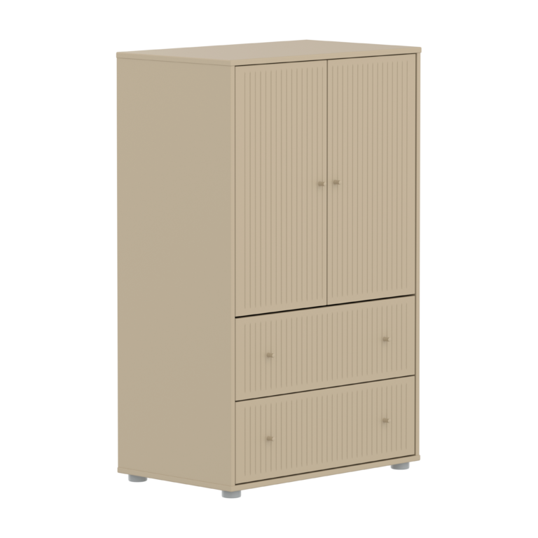 Flexa Saga Skab 120x75,5x45 Oat Riller/oat Greb