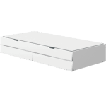 Flexa White/nor Udtræksseng og to Skuffer Til Enkeltseng 90x200 cm - Hvid