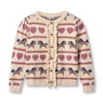 Fliink Kino LS Multi Cardigan - Sandshell - 80 cm