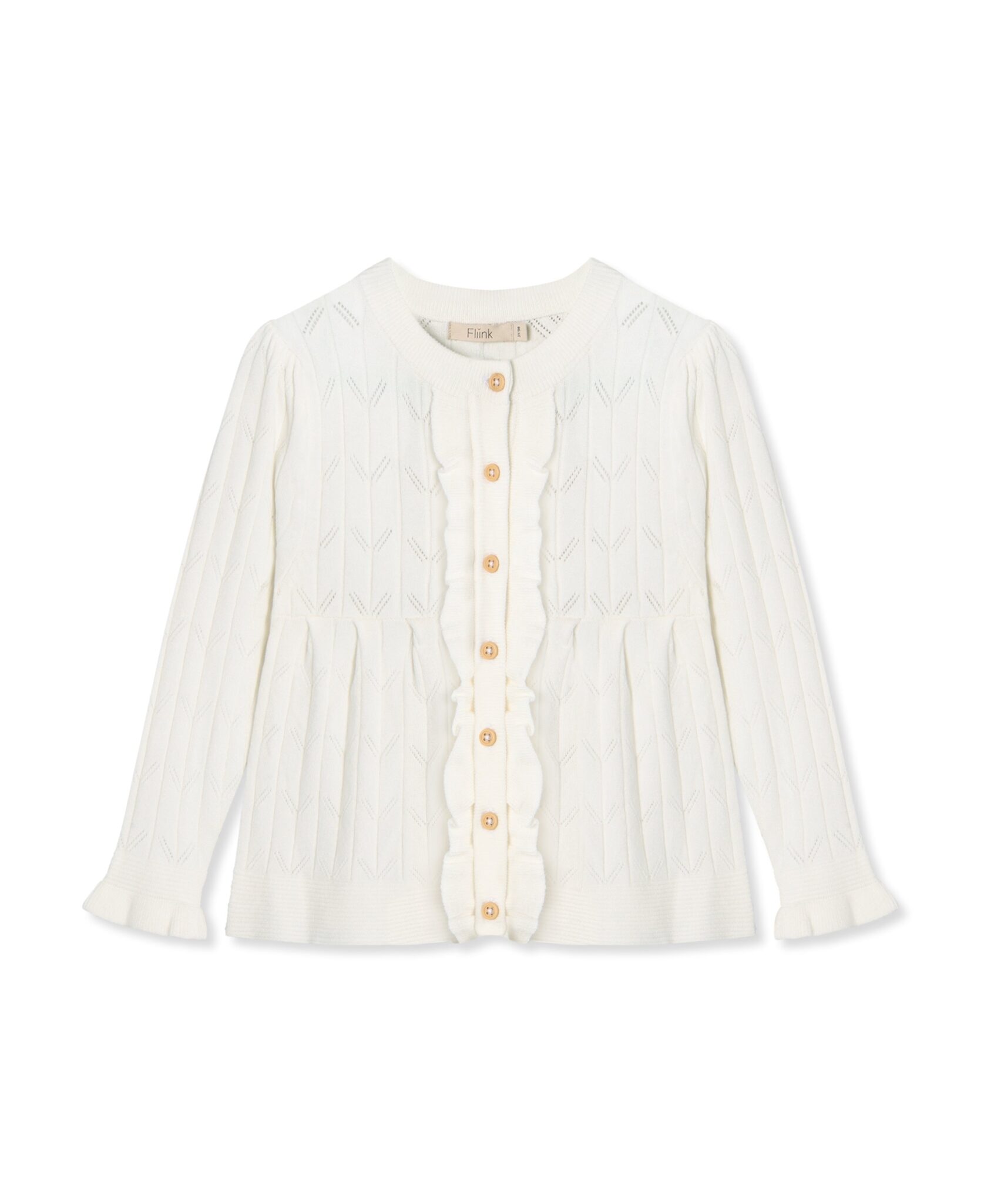 Fliink Sunny Cardigan - Cloud Dancer - 86 cm
